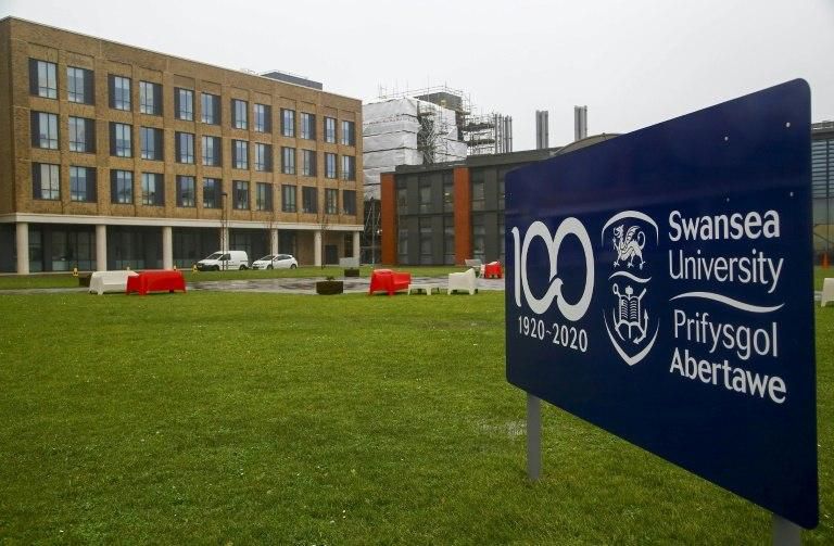 Swansea University's new campus, located on the sea close to the centre of this city of 245,000 people