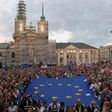 Filer of July 3 demonstration at the Supreme Court in Warsaw in support of judges Poland's right-wing government tried to retire early