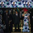 Cameroonian President Paul Biya (pictured with his wife Chantal Biya) has made very few appearances on the campaign trail