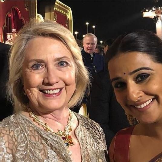 Hilary Clinton at the pre wedding celebration