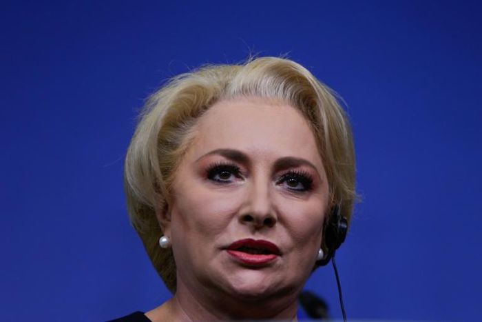 Romanian Prime Minister Viorica Dancila (pictured December 5, 2018) told parliament less than three weeks before Romania takes up the EU's rotating president for the first time that they aim for Romania to adopt the euro by 2024