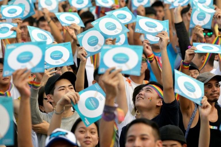 Pro-gay marriage campaigners say they fear Taiwan's new laws on it will be weakened as the government faces conservative opposition