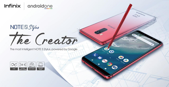 Infinix launches the most intelligent smartphone NOTE 5 Stylus powered by Google