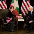 Sitting next to Aung San Suu Kyi, US Vice President Mike Pence condemned the "violence and persecution" against the Rohingya as "without excuse"
