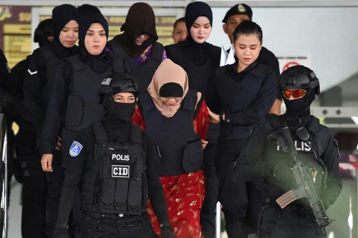 Siti Aisyah is one of two women accused of murdering Kim Jong Nam by smearing nerve agent VX on his face at Kuala Lumpur airport