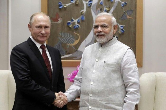 Russian President Vladimir Putin is expected to tie up arms deals worth billions of dollars with Indian Prime Minister Narendra Modi