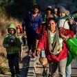 Central Americans traveling in a migrant caravan towards the United US, arrive in Tijuana, Mexico, on November 15, 2018