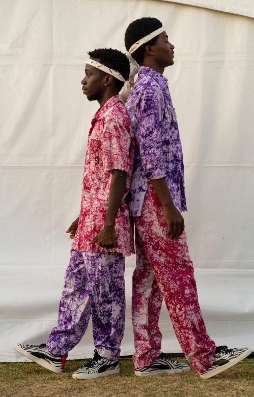 Beyonce's backup dancers wearing Kenneth Ize