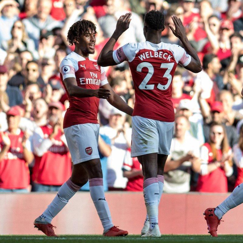 Alex Iwobi and Danny Welbeck