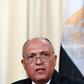 Egypt's Foreign Minister Sameh Shoukry in Moscow on May 14, 2018