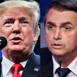 Brazil's president-elect Jair Bolsonaro (R) ran a campaign that mirrored US President Donald Trump's populaist playbook