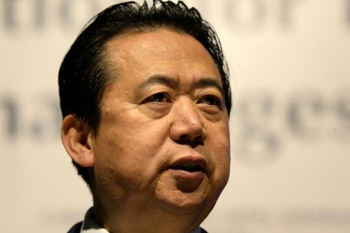 Meng Hongwei, 64, was last seen leaving for China in late September from the Interpol headquarters in Lyon, southeast France