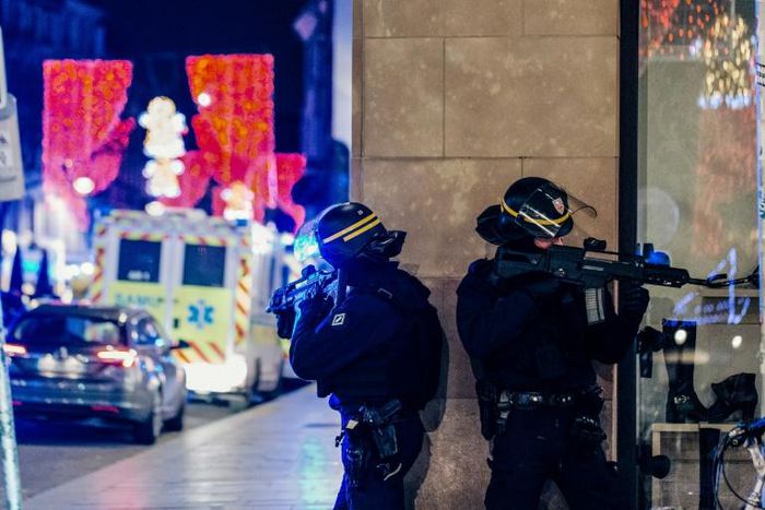 A manhunt was underway after the killer opened fire at around 8pm local time (1900 GMT) on one of the city's busiest streets, sending crowds of evening shoppers fleeing for safety