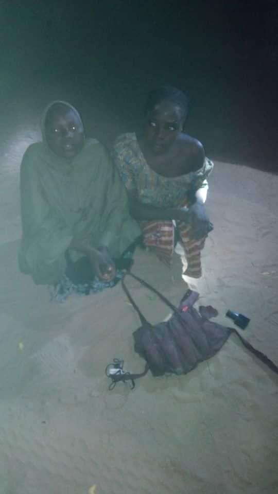 Teenagers arrested while trying to carry out a suicide bomb attack in Borno (Facebook/HQNigerianArmy)