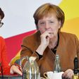 CDU Secretary General Annegret Kramp-Karrenbauer (L) is widely seen as Angela Merkel's anointed crown princess, although Merkel herself has shied away from publicly naming her preferred successor