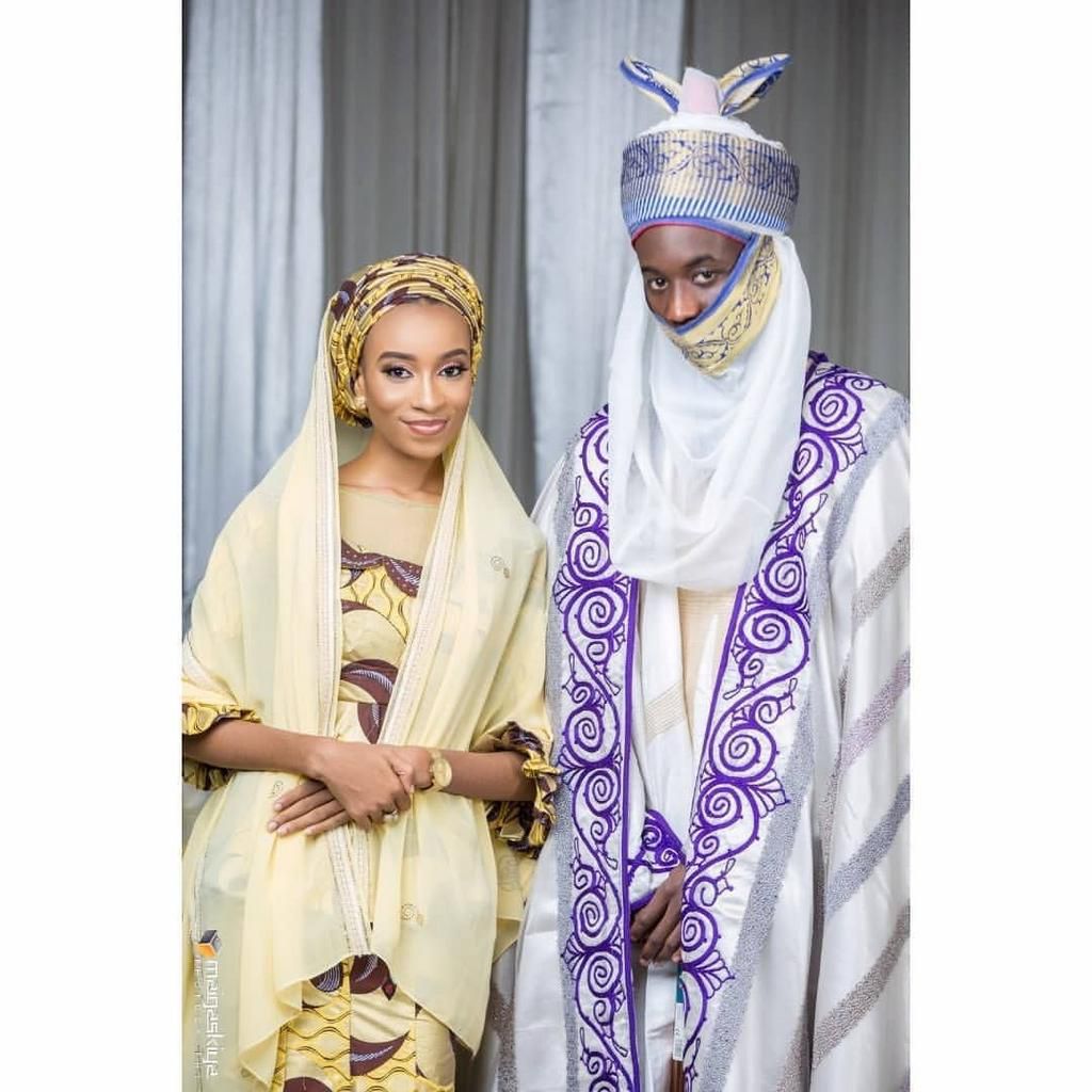 Yariman Kano zai angwance, kalli kyawawan hotunan shi da amaryar shi