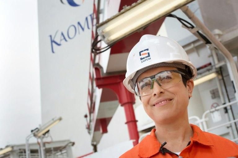 Italian engineer Franca Sabattini is one of a handful of women on board