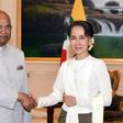 India's President Shri Ram Nath Kovind was greeted with the full pomp and circumstance of a guard of honour before meeting Myanmar's civilian leader Aung San Suu Kyi