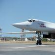 A Russian Tupolev Tu-160 strategic long-range heavy supersonic bomber aircraft is pictured upon landing at Maiquetia International Airport, just north of Caracas, on December 10, 2018