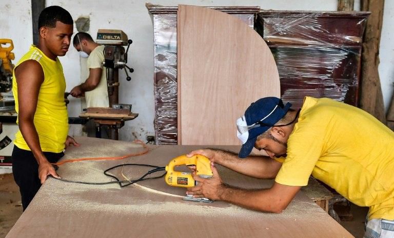 Prisoners make confession boxes for the papal visit