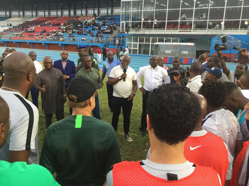 Gov. Okowa and Super Eagles