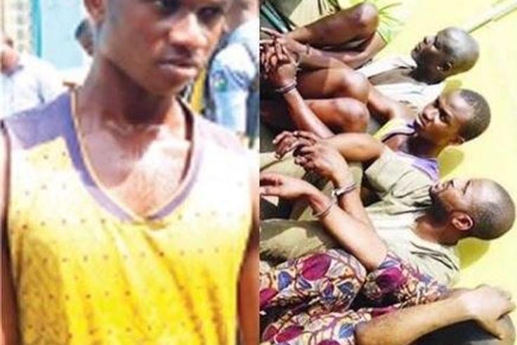 Victor Nnachata and the arrested suspects