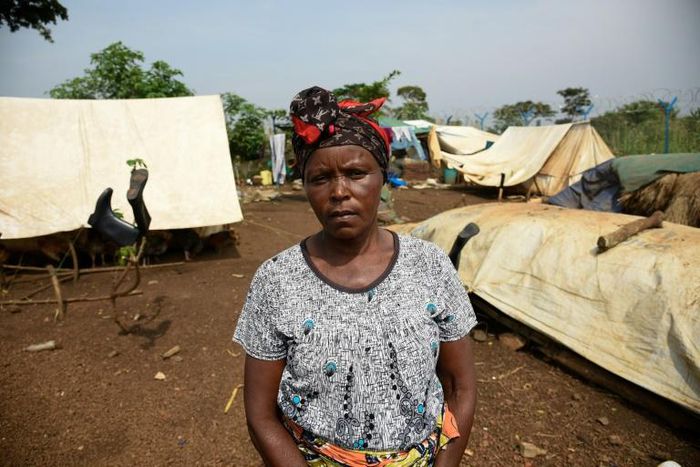 Immaculate Nyakato, 65, fled her home in Ituri, eastern DR Congo in fear of violence from another ethnic group