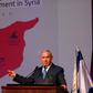 Israeli Prime Minister Benjamin Netanyahu speaks during the annual GPO (government press office) New Year's toast in Jerusalem on December 12, 2018