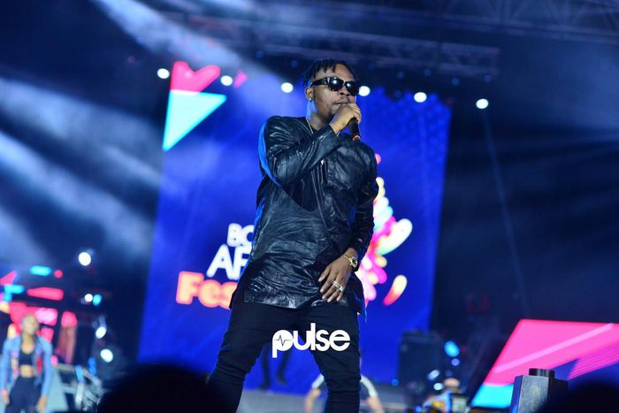 Olamide performing at Born In Africa Festival 2018