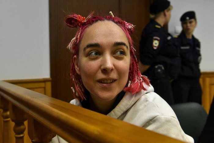 Pussy Riot member Olga Kuracheva encouraged people to speak out against suppression during a panel discussion in Hong Kong