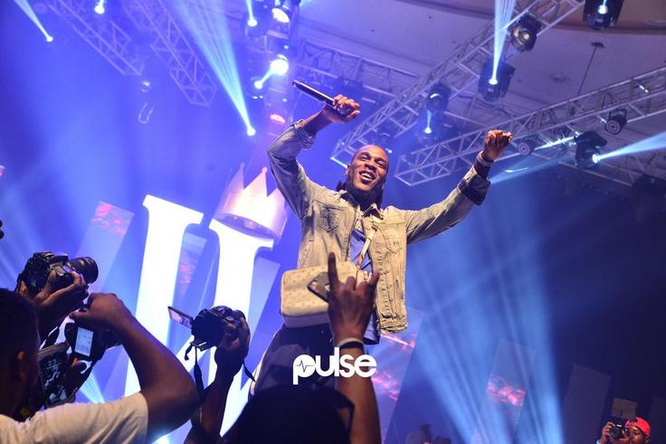 Burna Boy performing at King Coal Live in concert