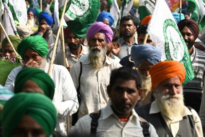 Farmers have flooded into Delhi in a mass protest