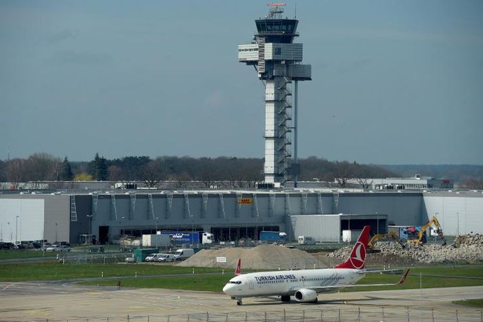 Airport traffic traffic was suspended and part of a terminal closed at Hanover airport after a man "broke through a barrier in a car which went on the runway"