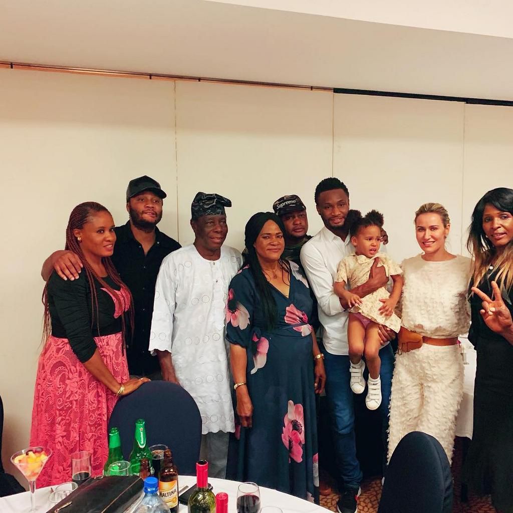 Mikel Obi and family