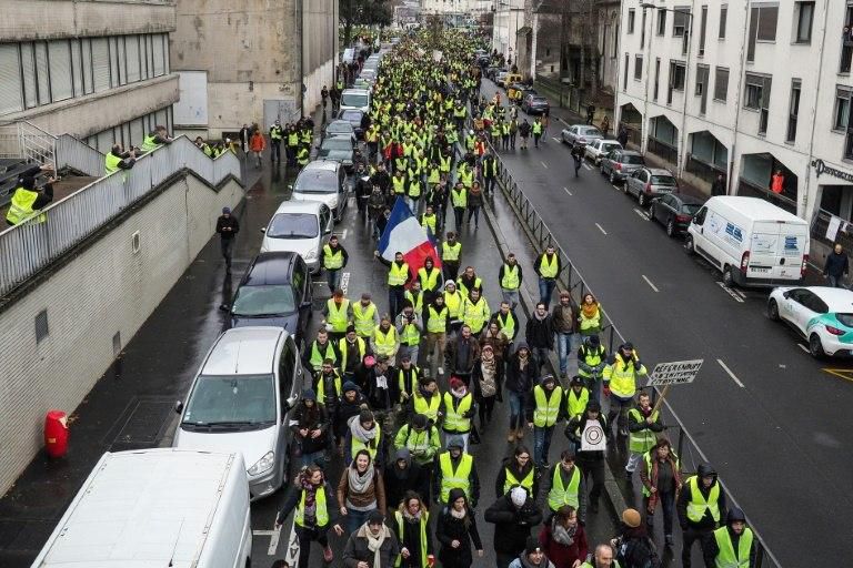 Many 'gilets jaunes' protesers claim they are barely scraping by as spending power continues to decrease