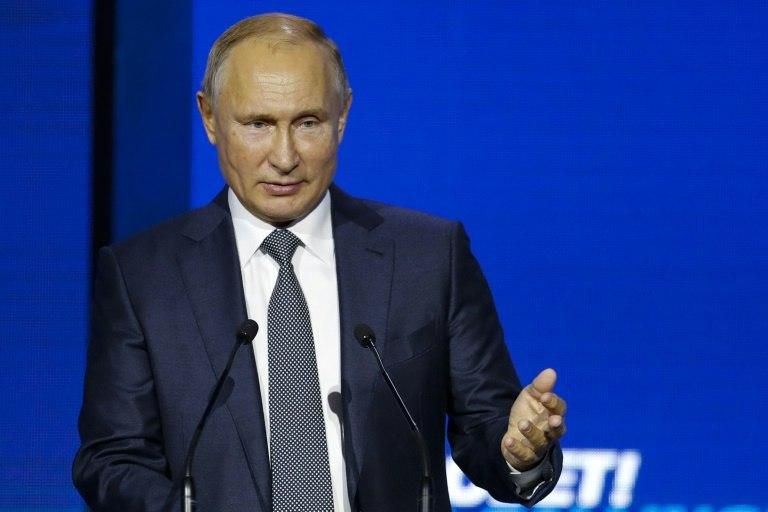 Russian President Vladimir Putin dismissed Ukraine's economic problems, saying "It's always easier to blame economic failures on war"