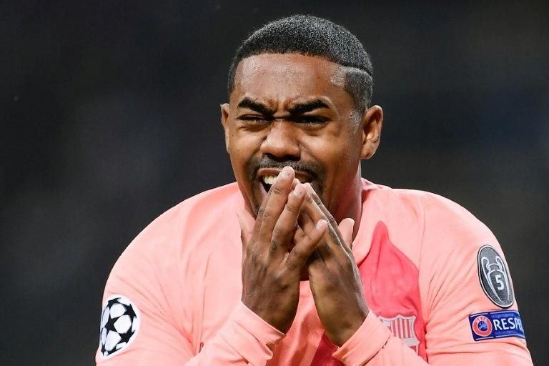 Barcelona's Malcom scored against Inter Milan on Tuesday night.