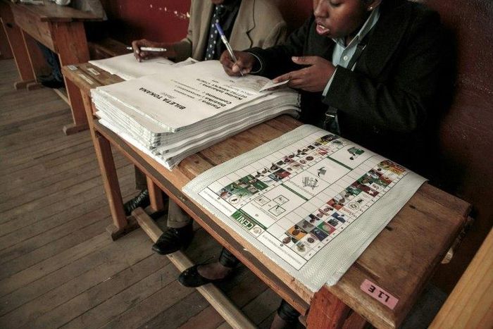 Election officials began counting ballots in Madagascar, one of the world's poorest countries
