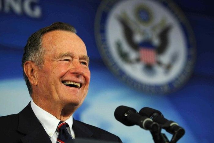 Former US president George Bush -- seen here in 2008 -- served one term as president but lost in 1992 to Democrat Bill Clinton