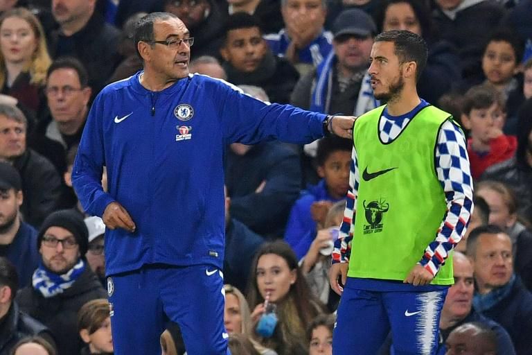 Maurizio Sarri wants Eden Hazard to decide if his future lies at Chelsea