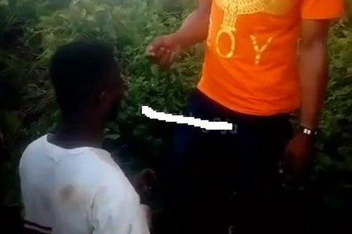 A man made it to the last phase of his initiation into a cult in a blood-soaked shirt.