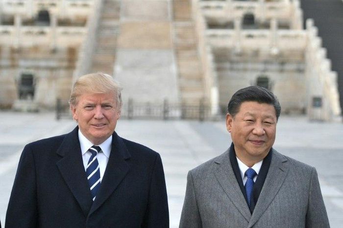 China's President Xi Jinping (pictured November 2017) vowed to tighten intellectual property protections ahead of the G20 meeting