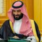 A handout picture provided by the Saudi Press Agency (SPA) on December 18, 2018 shows Saudi Crown Prince Mohammed bin Salman attending the 2019 budget meeting in Riyadh
