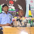 Force Public Relations Officer, Jimoh Moshood, parades Ismail Yakubu to the media