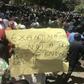 The placard of Kaduna state teacher protesting. The statement on the placard says a lot of what is wrong with Nigeria