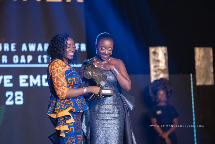 Olive Emodi Winner of Prize For On Air Personality