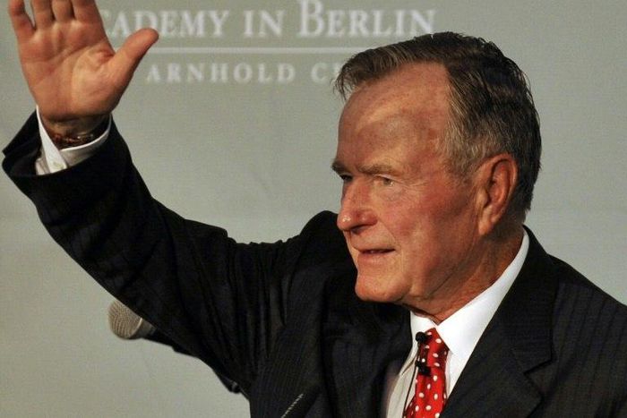 Former US president George Bush -- seen here in 2008 -- served one term as president but lost in 1992 to Democrat Bill Clinton