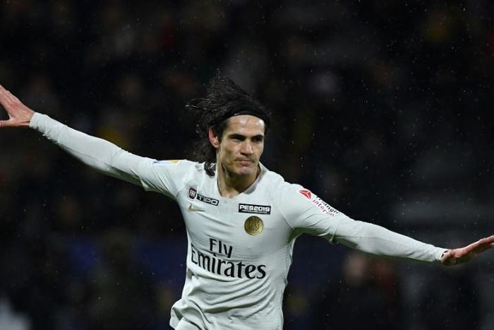 Edinson Cavani scored the opening goal in a win over second division Orleans