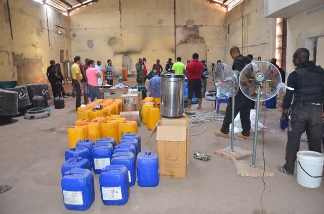 A Meth lab shut down by the NDLEA in 2016 [homelandnews]