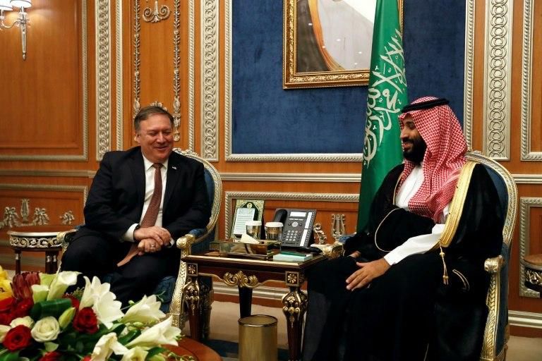 US Secretary of State Mike Pompeo holds crisis talks with Saudi Crown Prince Mohammed bin Salman in Riyadh